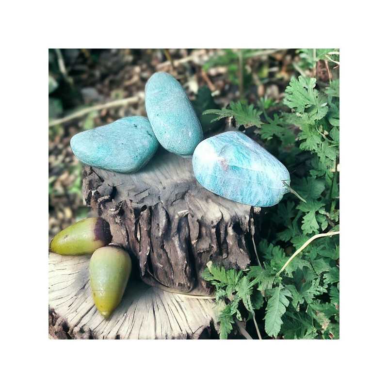 Amazonite - Pierre roulée - Lithothérapie en ligne