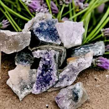 Druse d’améthyste naturelle – Pierre de spiritualité et d’intuition