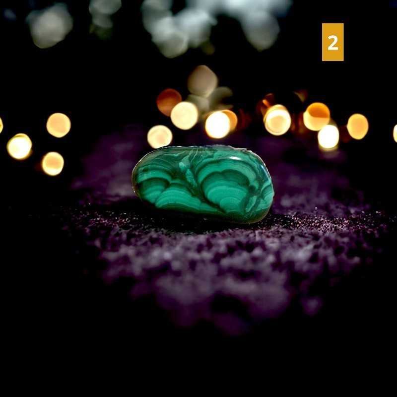 Malachite - Pierre roulée |  Lithothérapie | La Malle aux Sorcières