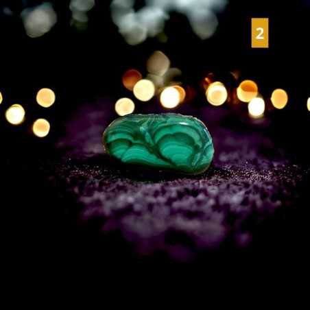 Malachite - Pierre roulée |  Lithothérapie | La Malle aux Sorcières