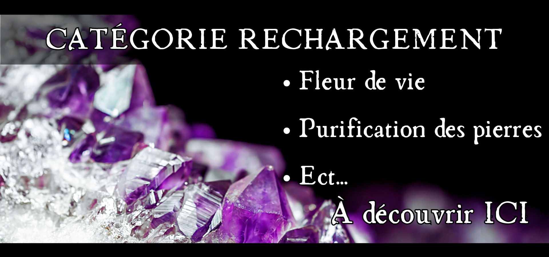 Lithothérapie en ligne - Rechargement et purification des pierres