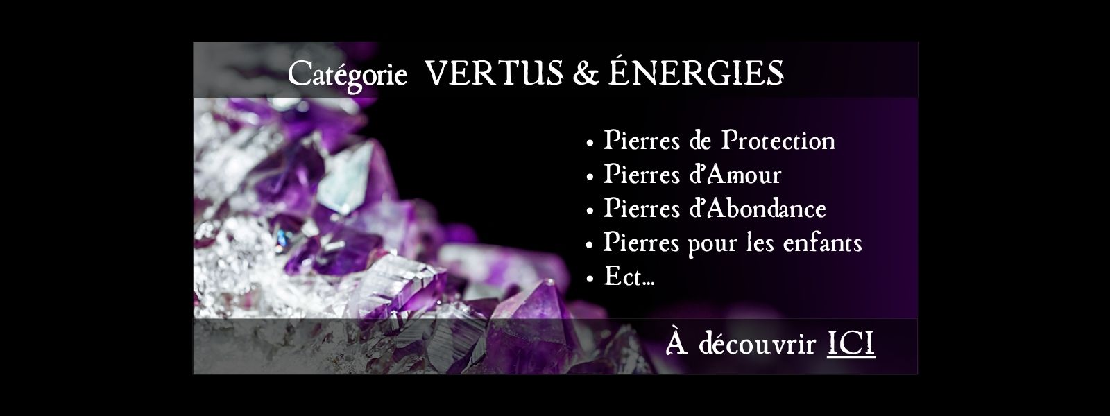 Pierres de lithothérapie par vertus : amour, ancrage, confiance – La Malle aux Sorcières