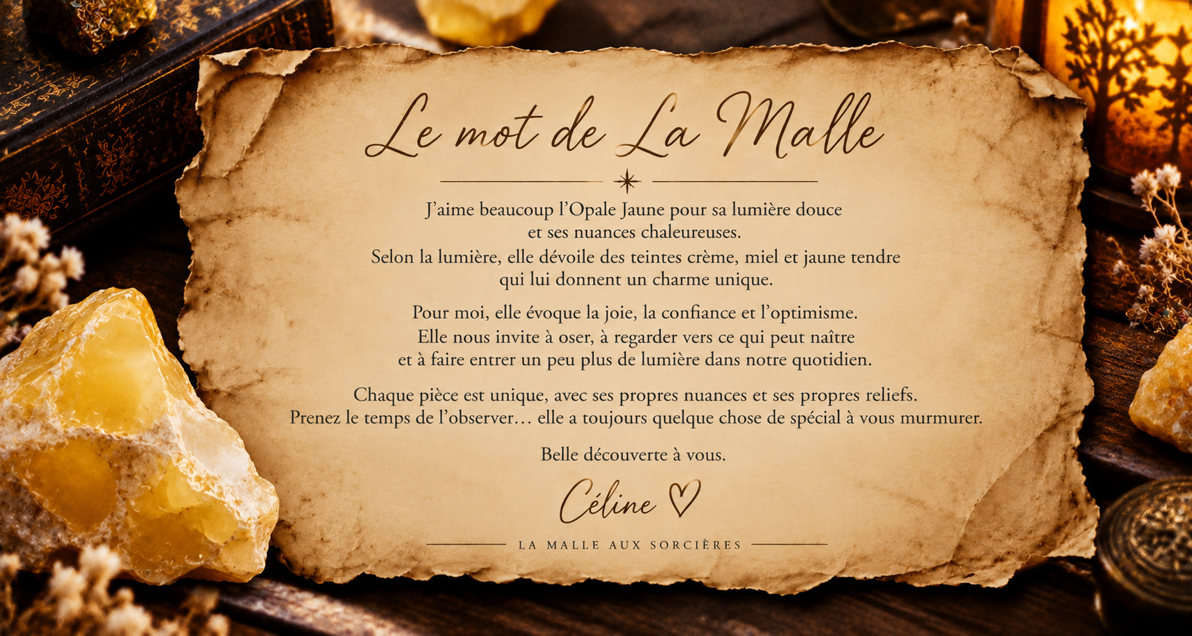 Opale jaune brut -Vertus