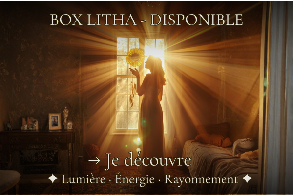 box litha rituel solaire silhouette feminine attrape soleil lumière solstice été
