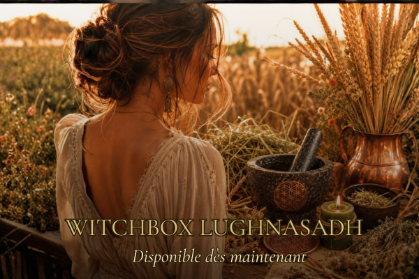 box de lughnasadh lammas, sabbat, mortier de sorcière